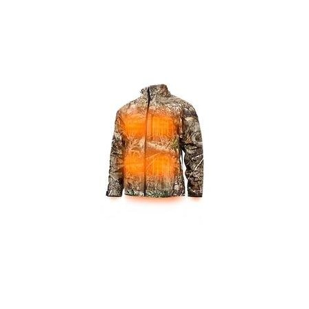 Milwaukee Tool Men's 3X-Large 12V Lithium-Ion Cordless QUIETSHELL Camo Heated Jacket with 3.0 Battery and Charger 224C-213X