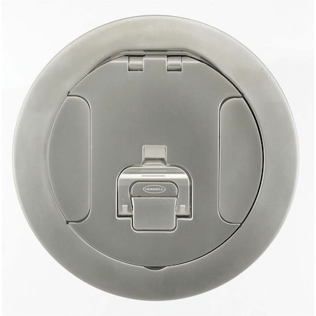 Hubbell Wiring Device-Kellems Electrical Box Cover, Round, Cast Aluminum S1R6CVRNKL