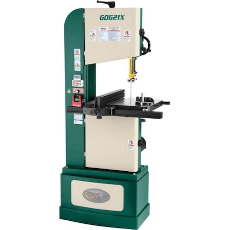 Grizzly 13-1/2" 1-1/4 HP Vertical Wood/Metal Bandsaw G0621X
