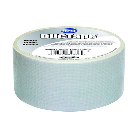 Ipg Duct Tape, 20 yd L, 1.88 in W, Polyethylene-Coated Cloth Backing, White 6720WHT