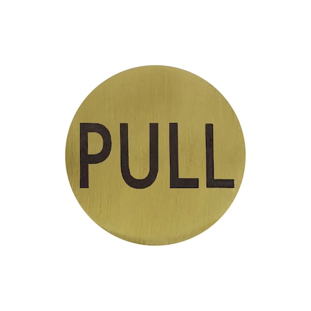 Brixwell Round Pull Indicator Satin Brass Finish Pull Satin Brass RPL2SB