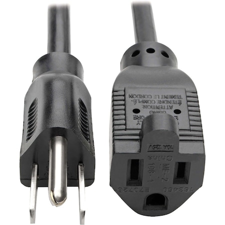 Tripp Lite Power Cord, 5-15P to 5-15R, 10A, 18AWG, 10ft P022-010