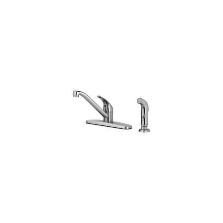 Homepointe Kitchen Faucet With Side Spray, Single Lever, PVD Brushed Nickel 242102