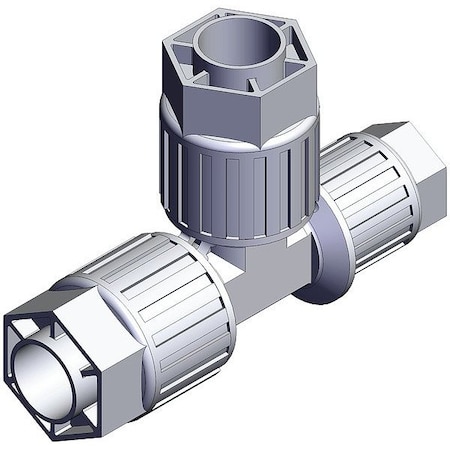 Smc High Purity Fitting, Reducer, PFA, Tee LQ3T5A-R5