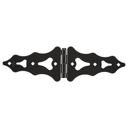 National Hardware Strap Hinge, 4-17/32 in W Frame Leaf, 7-7/8 in H Frame Leaf, Steel, Reversible Pin, 40 lb N109-033