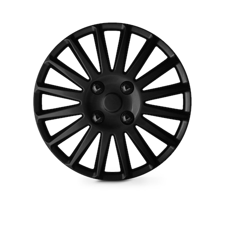 Altertrim 16 in Univ Hubcaps for steel whls, Snap-On, (Blk Matte), 4PK CHB-5019-BP-16