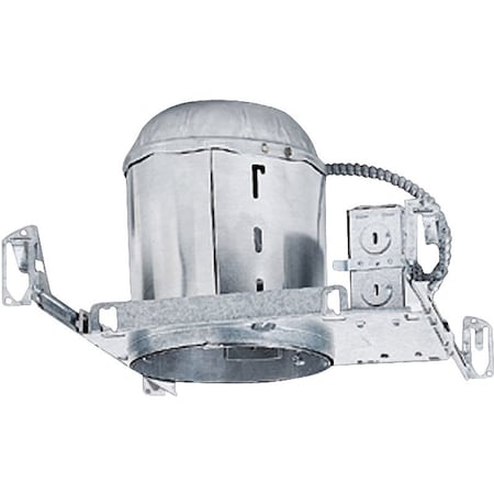 Halo Screw Base Housing, 6 in Dia Recessed Can, Aluminum H7ICT