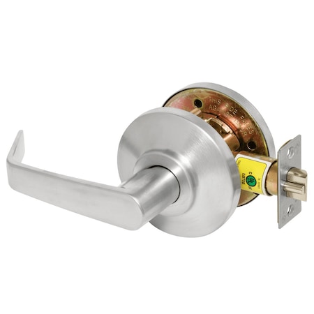 Best Grade 2 Exit Cylindrical Lock, 15 Lever, Non-Keyed, Satin Chrome Finish, Non-handed 7KC30Y15DS3626