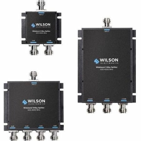 Wilsonpro Wilson -4.8 dB 3-Way Splitter 600-4,000 MHz (50 Ohm) - 4 GHz - 600 MHz to 4 GHz - 3-way 859112