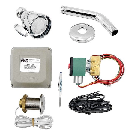 Powers Fasteners Sensor Shower, PB, Chrome, Brass, 2-1/4 In. 447 400ICM100