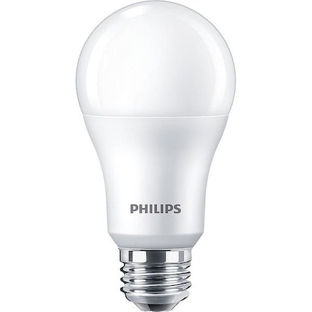 Philips Compact Bulb, LED, 4000K, 100 W, 1500 lm 14A19/CNG/840/FR/P/E26/D 12/1CT