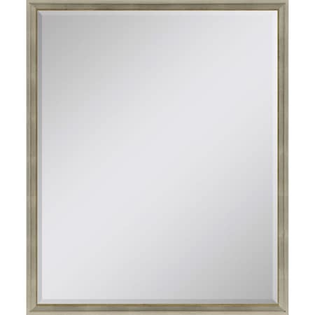 Homeroots 30" Silver Wood Accent Mirror 632770