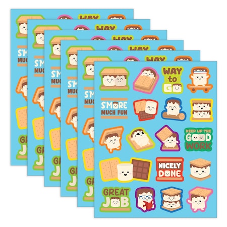 Teacher Created Resources S'mores Smelly Stickers, 114-Piece Set, 6PK 9451