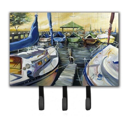 Carolines Treasures Seven Boats Sailboats Leash and Key Holder JMK1075TH68
