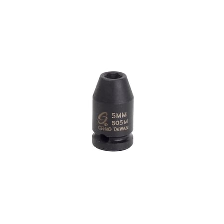 Sunex 1/4 in Drive 5Mm Impact Socket 805M