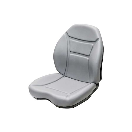 Uni Pro Complete Backrest & Seat Cushion Kit, Fits 336 Seat, Gray Vinyl 7972