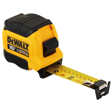 Dewalt Tape Measure, 16 ft L, 1 1/4 in W, Steel DWHT39116S