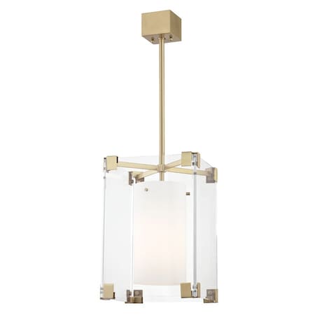 Hudson Valley Lighting Achilles 1 Light Pendant 13.25 In. Aged Brass 4125-AGB