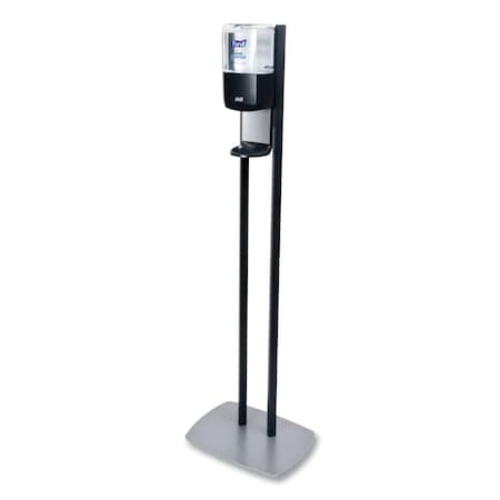 Purell ES6 Hand Sanitizer Floor Stand with Dispenser, 1,200 mL, 13.5 x 5 x 28.5, Graphite/Silver 7216-DS