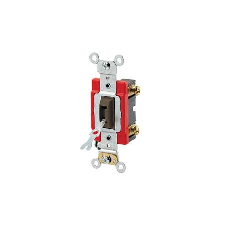 Leviton Toggle Locking SP 20A Ind Gr Brown 1221-2L