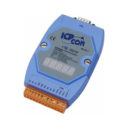 Icp Das Embedded communication Controller with 1 Port. has a Display. I-7521D