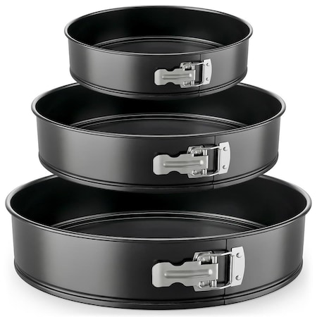 Nutrichef 3-Piece Nonstick Springform Pan Set NCSF3BK