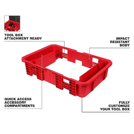 Milwaukee Tool Tool Box Attachment Ready Tray for PACKO 48-22-8029