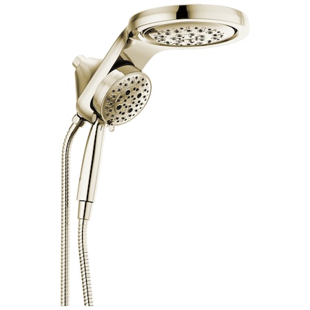 Delta Universal Showering Components HydroRain H2Okinetic 5-Setting Two-In-One Shower Head 58680-PN-PR25