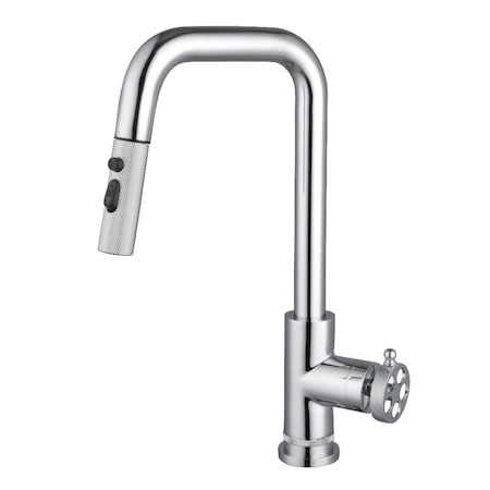 Kingston Brass Single-Handle Pull-Down Kitchen Faucet, Polished Chrome LS2731RKZ