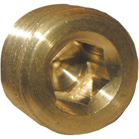 Westlake Pipe & Fittings 3/8'' MPT Brass Countersunk Plug 17-9195