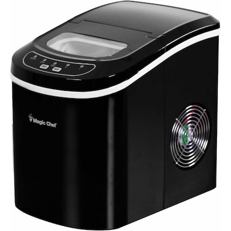 Magic Chef Portable Countertop Ice Maker, 27 lb., Blk MCIM22B