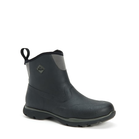Muck Boot Co Men's Excursion Pro Mid Rubber Boot, Plain Toe, 8 in Height, Black, 12 FRMC-000-GRY-120