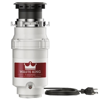 Waste King Waste King Legend L-1001 Garbage Disposer, 1/2 hp Motor, 115 V, Stainless Steel L-1001