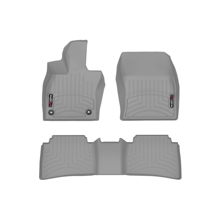 Weathertech Grey  Front and Rear Floorliners, 2023 - 2024 Toyota  Prius Prime 461810-1-3