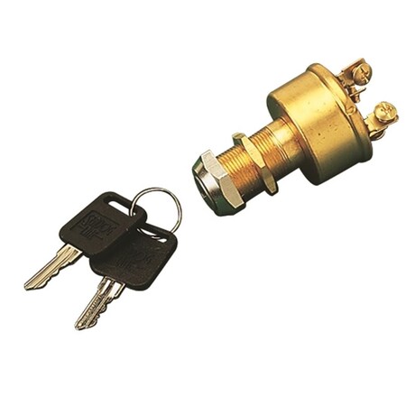 Sea-Dog 4203561 0.81 x 1.08 in. Four Position Brass Ignition Switch 3004.4206