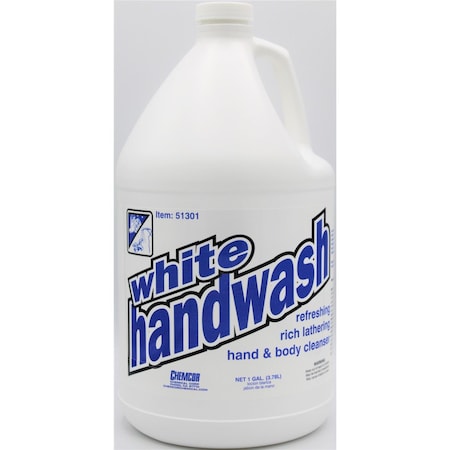 Hospeco White Handwash Hand and Body Cleanser, Gallon - Case of 4 51301