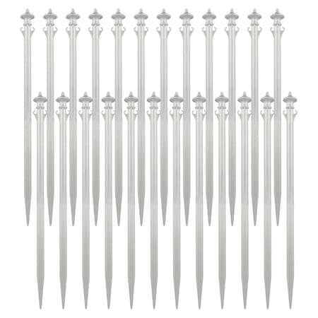 Mr. Chain White Colonial Ground Pole (24-Pack) 90901-24
