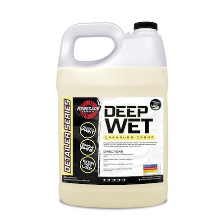 Renegade Products Usa Deep Wet Carnauba Creme 1 Gallon LFGBS950G01