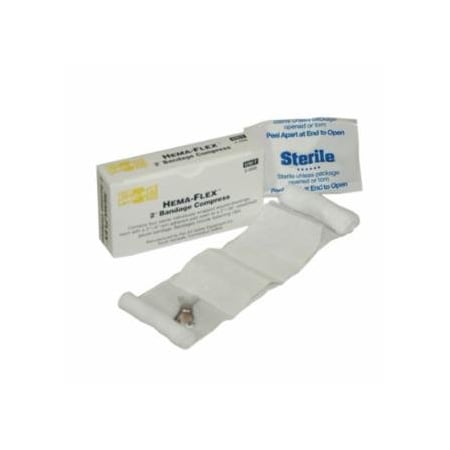 First Aid Only Bandage Compress, 2 in x 4 yd, Gauze, 4/Box 579-2-006