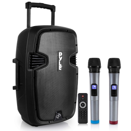 Pyle Pyle Karaoke Portable PA Speaker System, 1600W, Rechargeable Battery, Wheels, USB MP3, FM Radio, Remote PPHP1599WU