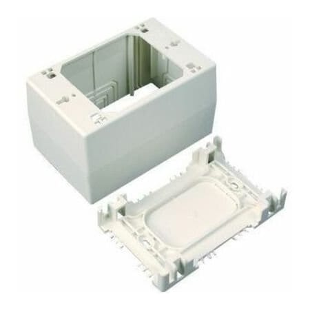 Wiremold Extra Deep Box Fitting, White, PVC NM2044-WH