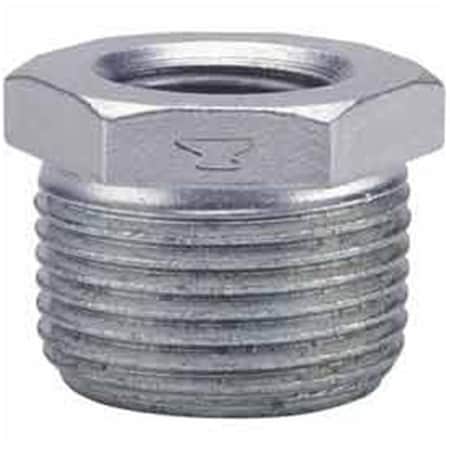 Anvil 0.75 x 0.5 in. Galvanized Malleable HeX Bushing - 150 PSI B1754617