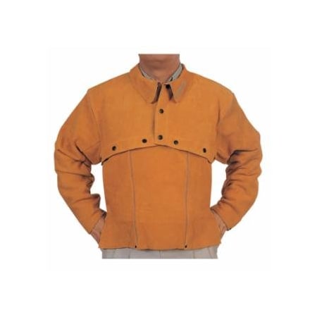 Best Welds Leather Cape Sleeves, Snaps Closure, 2X-Large, Golden Brown 902-Q-2-2XL