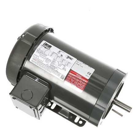 Leeson 3-Phase Vector Motor, 1 1/2 HP, 56HC Frame, 230/460V AC Voltage, 1,740 Nameplate RPM LM22665