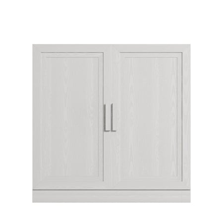 Homeroots 31in White Wood Accent Cabinet 693398