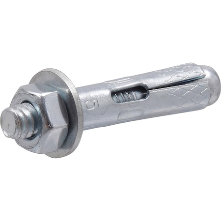 Hillman 5/16 in. D X 1 1/2 in. L Steel Hex Head Sleeve Anchors 35 pc 370825