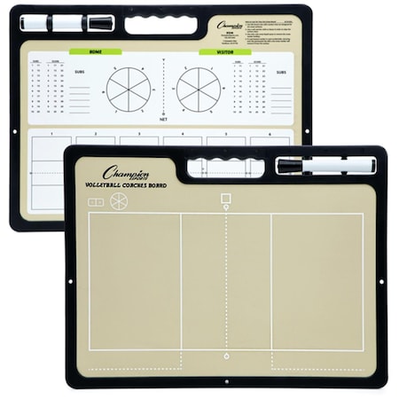 Champion Sports 16 x 12 x 1 in. Extra Large Volleyball Coaches Board CH55933