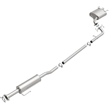 Bre Exhaust Exhaust System, Aluminized Steel; With Mufflers; 2 Inch Pipe Diameter; Single Exhaust 106-0078