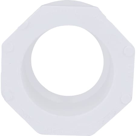 Charlotte Pipe And Foundry 2'' SPG x 1-1/2'' Hub Schedule 40 DWV Flush PVC Bushing PVC 00107 1000HA