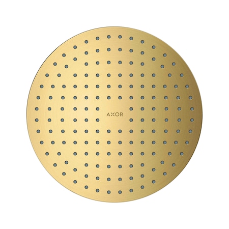 Axor ShowerSolutions Showerhead 250 2-Jet, 2.5 GPM in Brushed Gold Optic 35298251